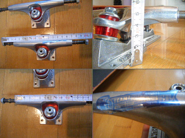 Thunder Team Trucks TEAM Hollow THUNDER HOLLOW Hollows Skateboard - 0 TRUCK Raw Polished HOLLOWS Black