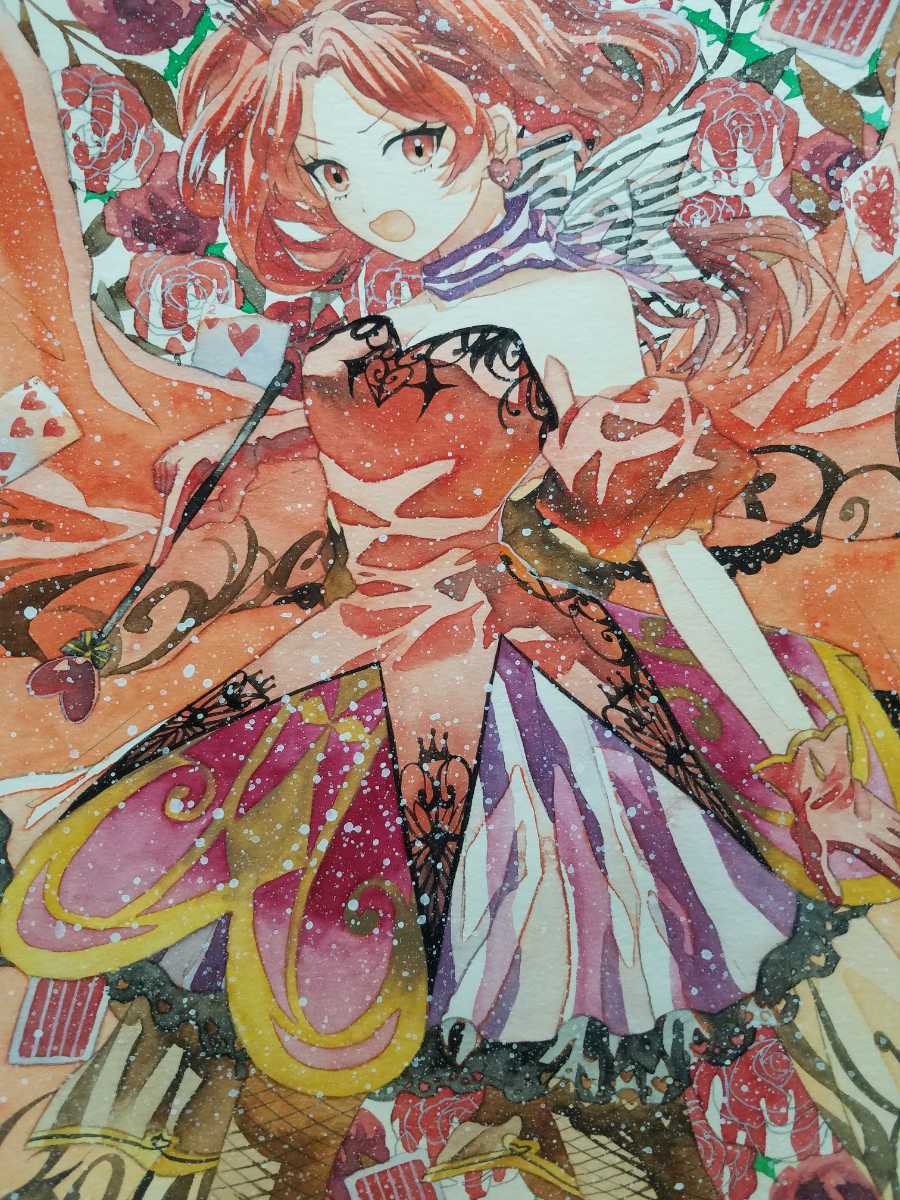 オリジナル 手描きイラスト 女の子 不思議の国のアリス ハートの女王 B5 手描きイラスト 売買されたオークション情報 Yahooの商品情報をアーカイブ公開 オークファン Aucfan Com