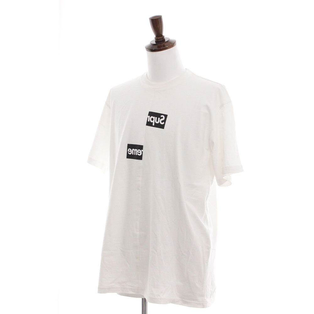 得価，爆買い Supreme シュプリーム コムデギャルソン Tシャツ コラボ 半袖 メンズ L ホワイト 白(Lサイズ)｜売買されたオークション情報、yahooの商品情報をアーカイブ公開 - オークファン 男性用