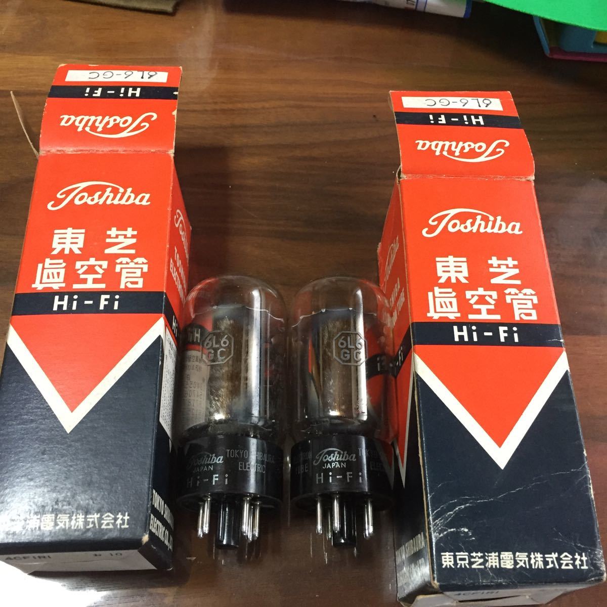 東芝 6L6GC 真空管 Hi-Fi TOSHIBA （6L6GC） ペアー オーディオ機器