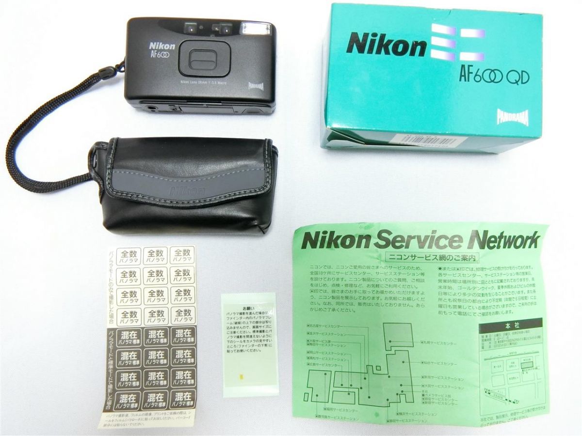 極上品】Nikon ニコン コンパクトフィルムカメラ AF 600 QD【箱/説明書