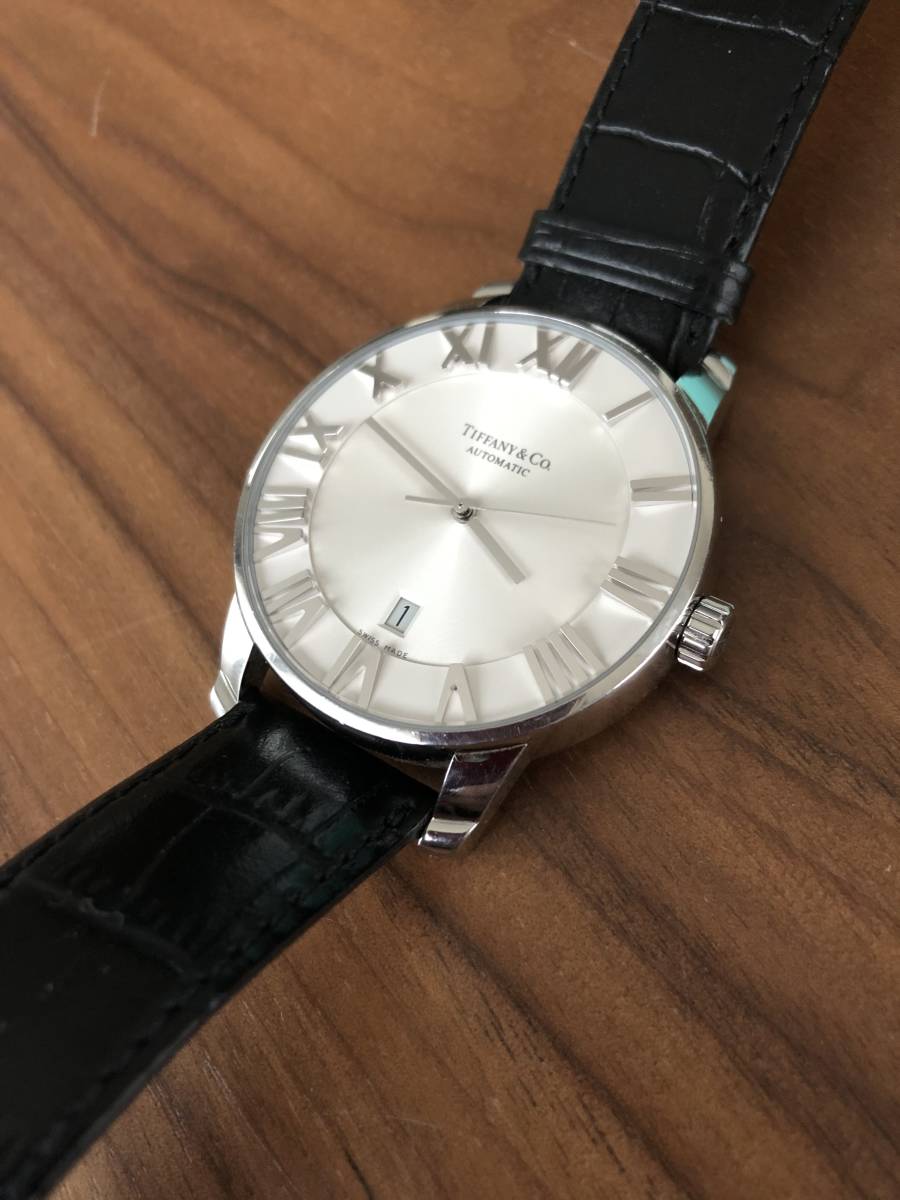 ティファニー アトラス ドーム 自動巻 メンズ 白 TIFFANY&Co.