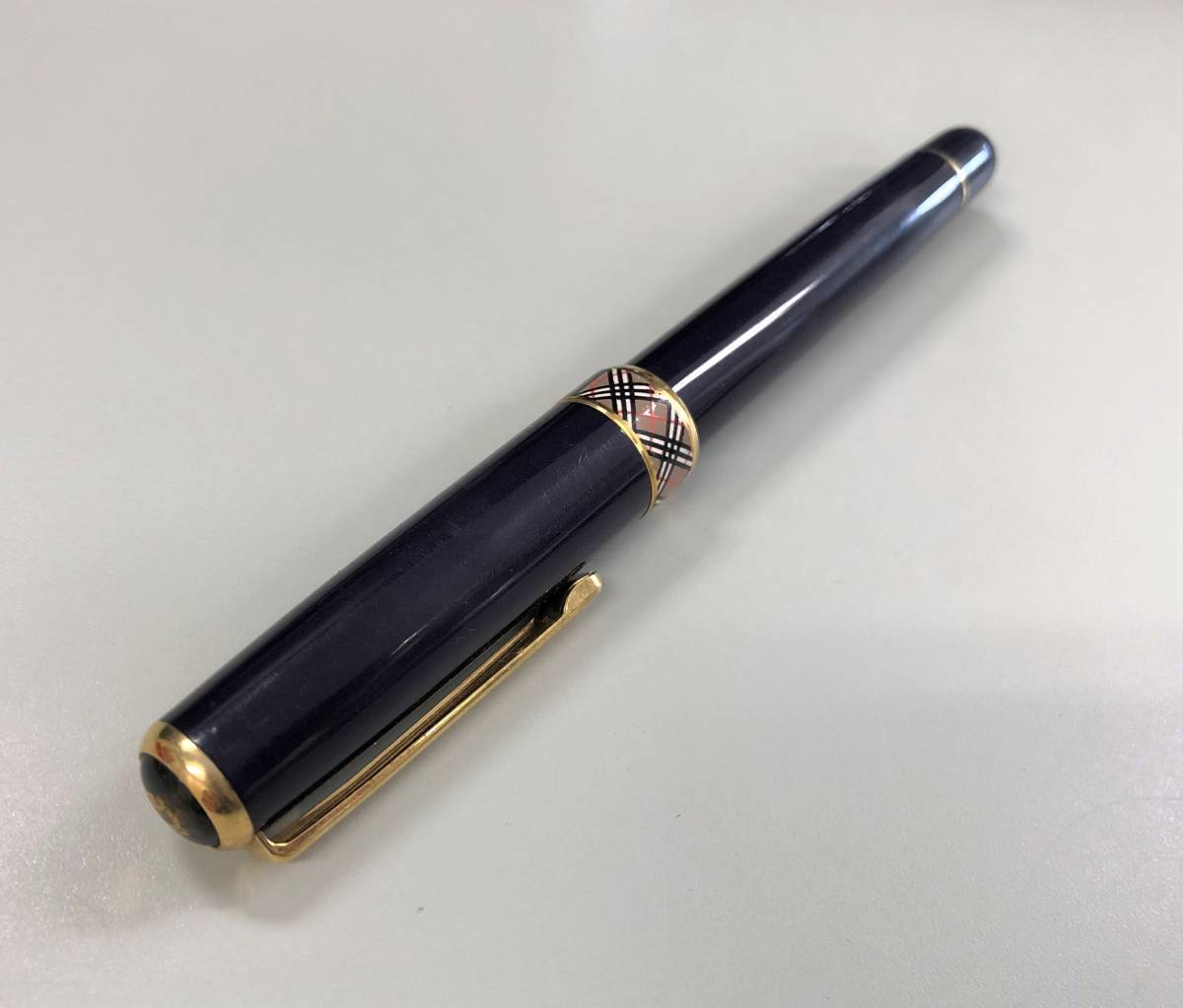 万年筆 ペン先24K - Burberrys 希少 メルカリ ノバチェック バーバリー