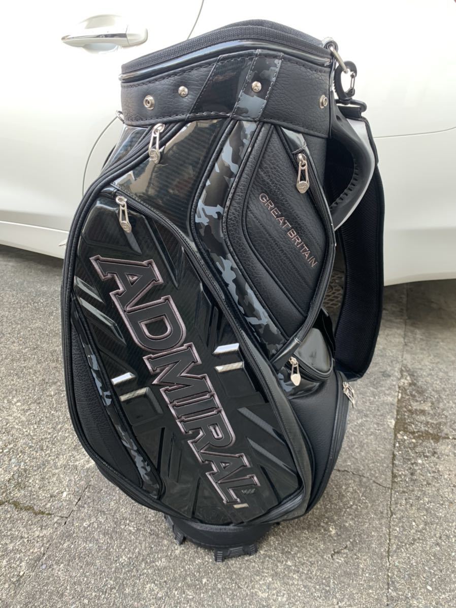 アドミラル キャディバッグ Admiral ゴルフ カート Golf | ADMG6AC5 UJスポーツ - 26年春夏モデル 新作 CB スポーティ フルオープンポケット ユニオンジャック