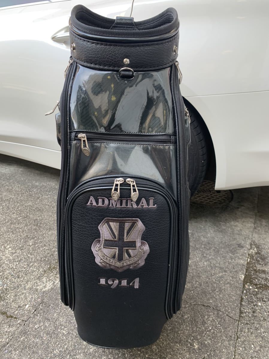 アドミラル キャディバッグ Admiral ゴルフ カート Golf | ADMG6AC5 UJスポーツ - 26年春夏モデル 新作 CB スポーティ フルオープンポケット ユニオンジャック