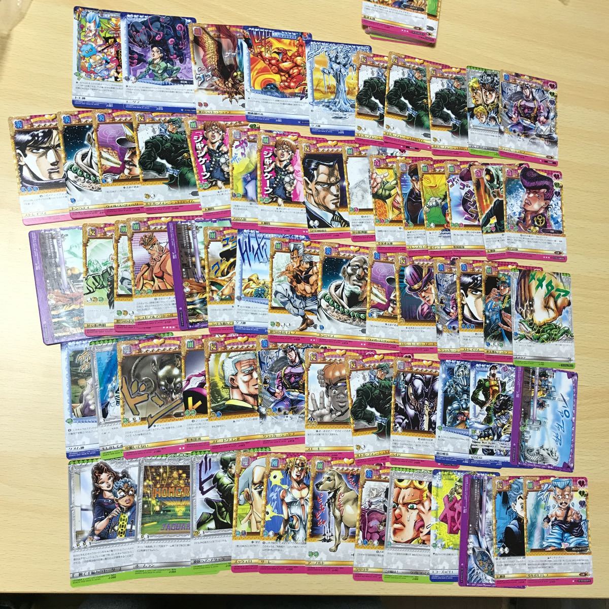 美品　ジョジョの奇妙な冒険　ABCカード　大量　まとめ売り　希少　激レア 送料無料 ジョジョ カード まとめ 約150枚 ST R 大量 キラ レア 奇妙な冒険