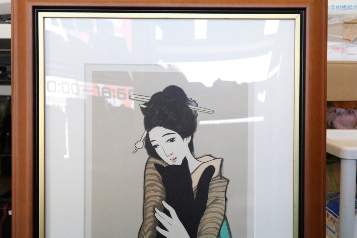 竹久夢二 黒船屋 リトグラフ 中古品現状で 【公式通販】