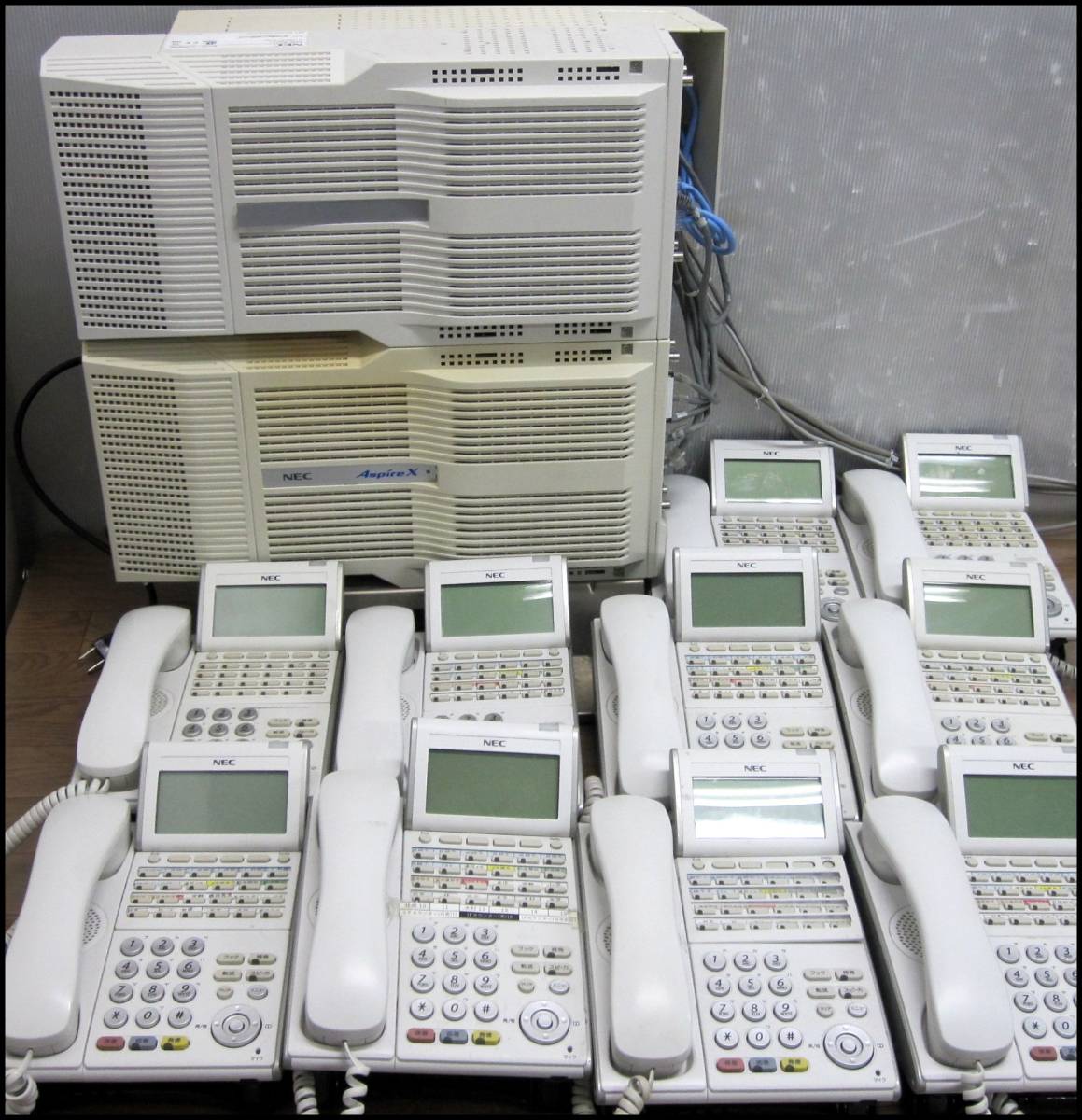 高品質，定番 pk214h 11点セット NEC DT300シリーズ DTL-24D-1D WH 24ボタン デジタル多機能電話機 ビジネスホン AspireX 本体(NEC)｜売買されたオークション情報、yahooの商品情報をアーカイブ公開 - オークファン NEC