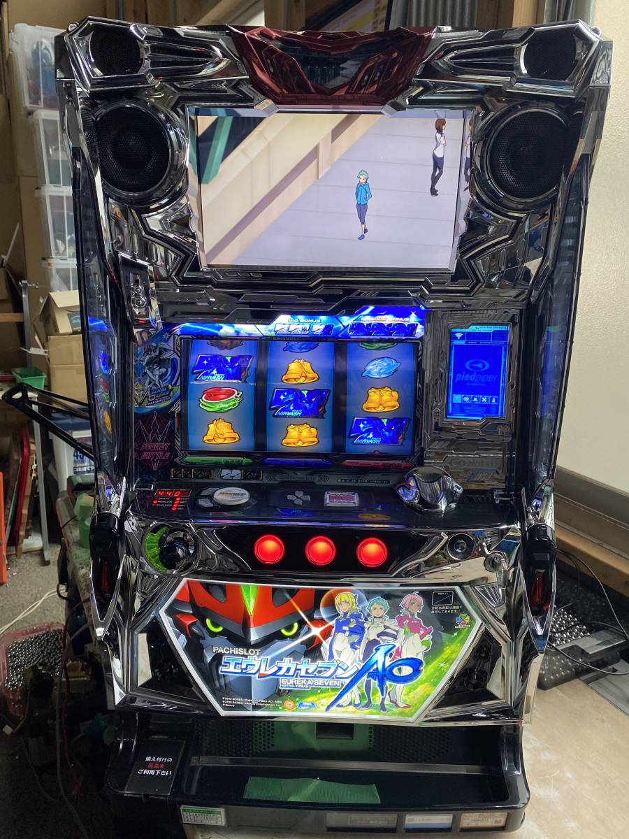 パチスロ実機 5号機 エウレカセブンAO コイン不要機付 フルセット