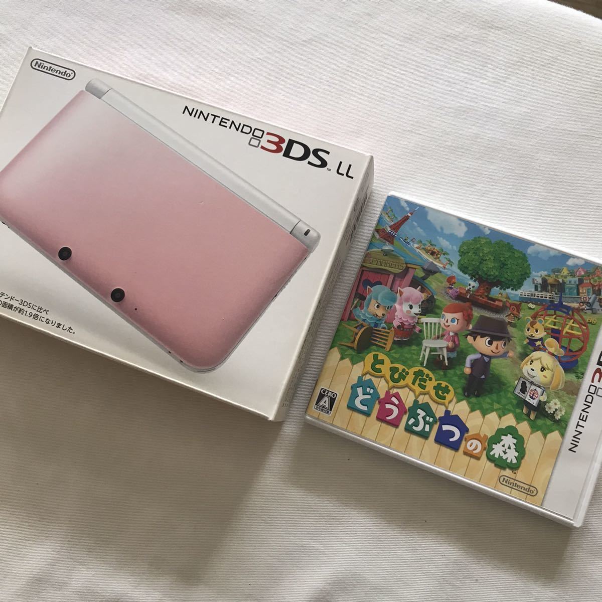 LL ニンテンドー3DS ピンク×ホワイト | とびだせ Newニンテンドー3DS 