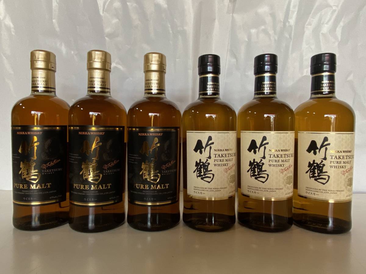 竹鶴ピュアモルト 700ml 箱の通販 ニッカ竹鶴ピュアモルト旧ラベル 