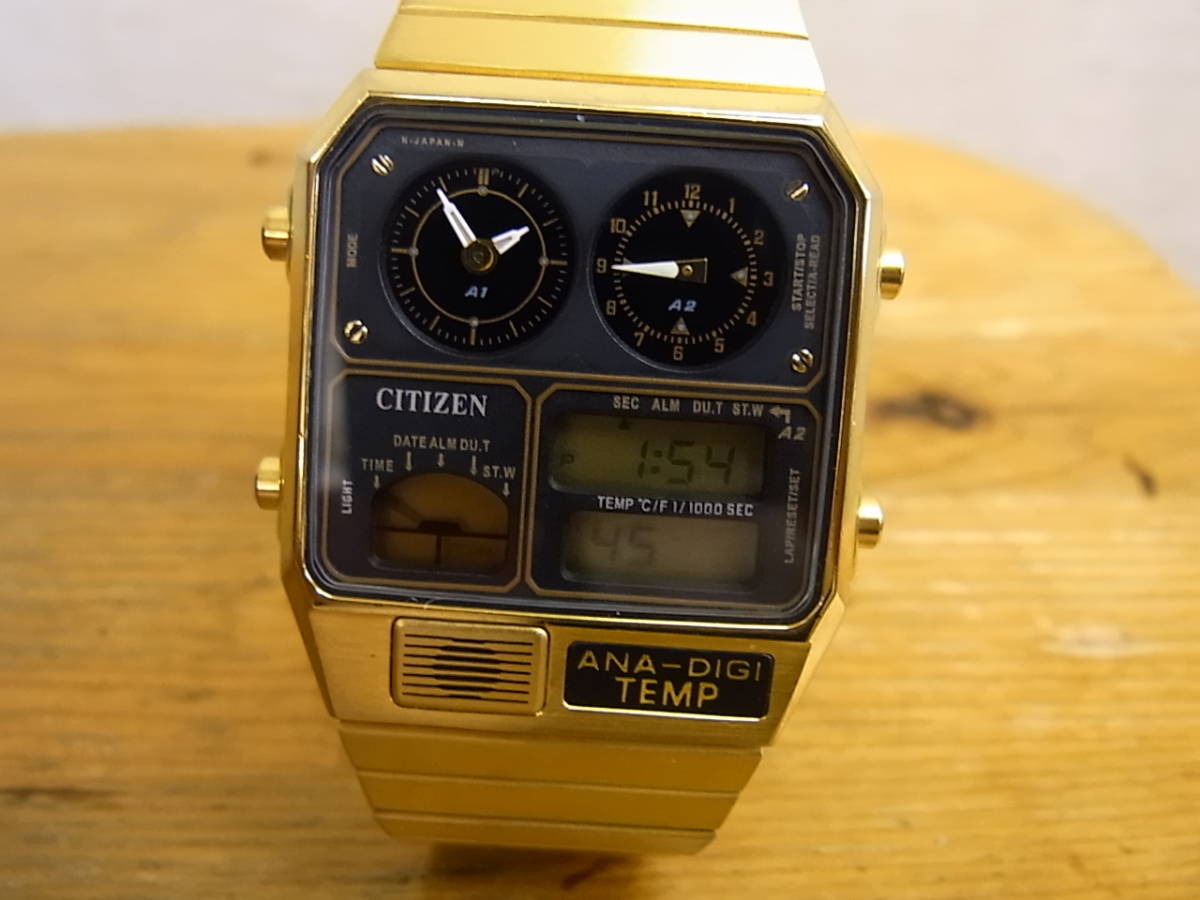 TEMP ANA-DIGI シチズン CITIZEN アナデジテンプ 8988-001971 稼働8988 