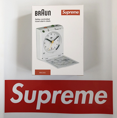 □国内正規品 15SS 新品未使用 Supreme BRAUN Travel alarm clock