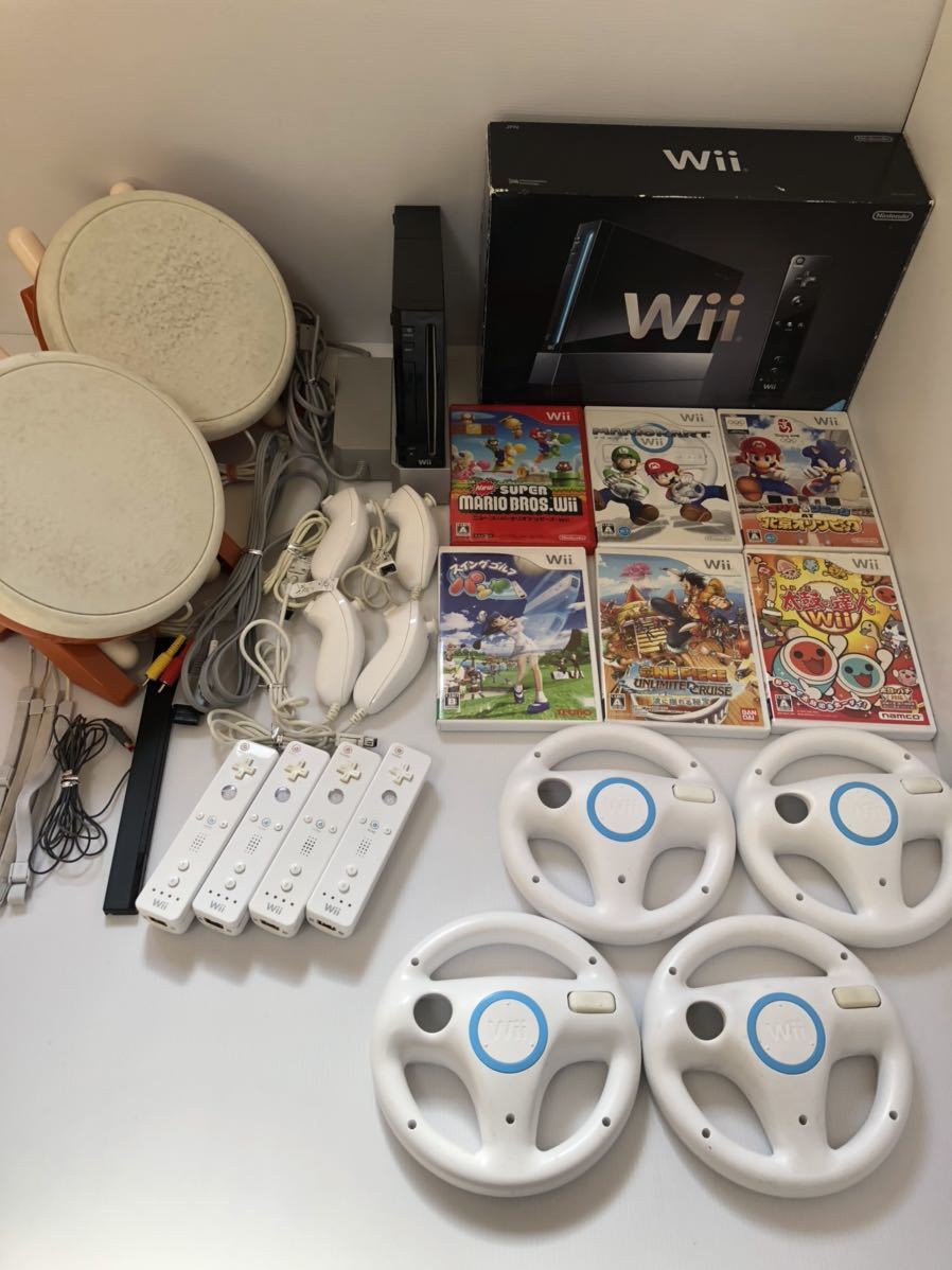Wii マリオカート 太鼓の達人 本体 Wii本体 | - Wiimusic 音ゲーセット！ スマブラ マリオカートWii 4人ですぐに遊べるセット｜Yahoo ハンドル 4人ですぐに遊べるセット 超豪華Wii本体 大乱闘スマッシュブラザーズ