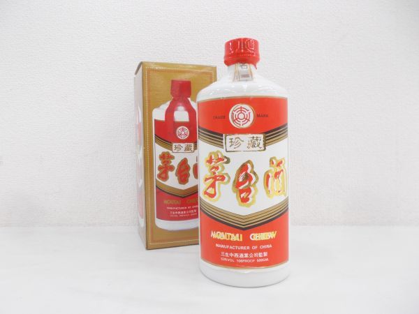 【全国無料，最新作】 古酒 1円 スタート 茅台酒 MOUTAI CHIEW マオタイ酒 中国酒 中国名酒 三生中西酒業公司監製 珍藏 陶器 500ml 53% 1125g 未開栓 Z28673A-M(紹興酒、老酒)｜売買されたオークション情報、yahooの商品情報を 紹興酒、老酒