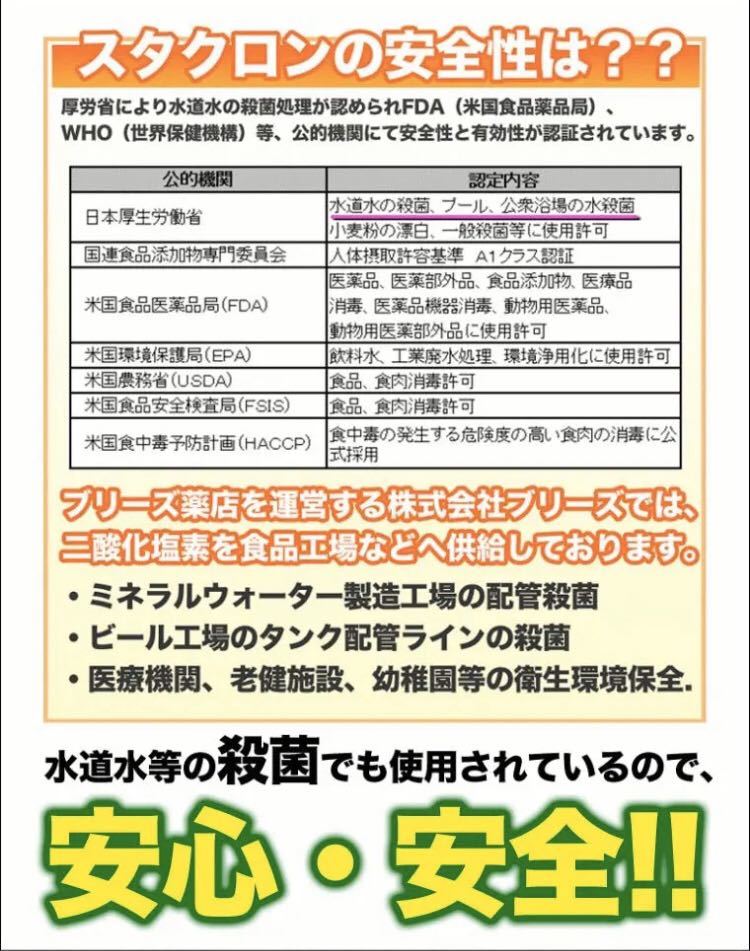 除菌スプレー スタクロン 500ml 5本セット_7