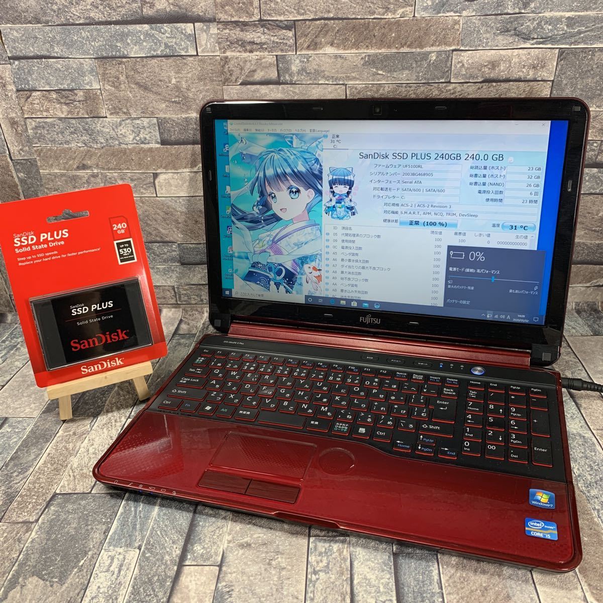 A482】☆Webカメラ☆1円☆Windows10☆Office2019☆超爆速SSD240GB搭載 