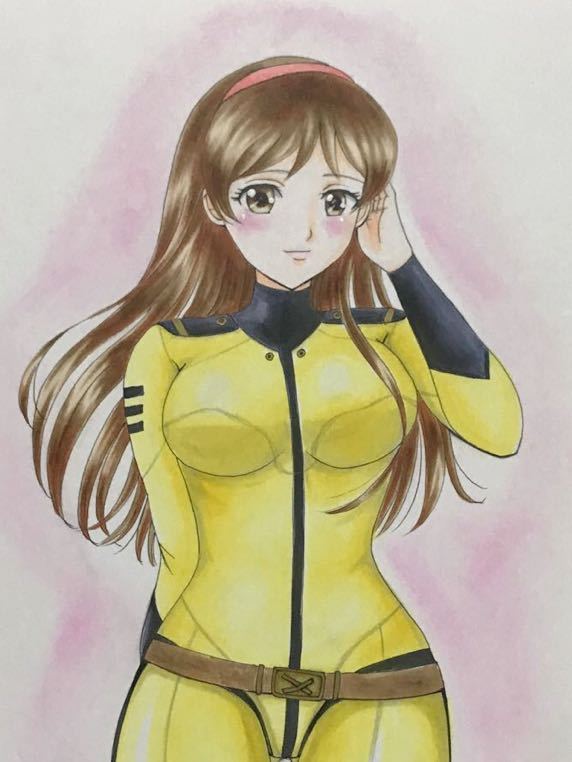 手描きイラスト 宇宙戦艦ヤマト 西条未来 ボディスーツ 手描きイラスト 売買されたオークション情報 Yahooの商品情報をアーカイブ公開 オークファン Aucfan Com