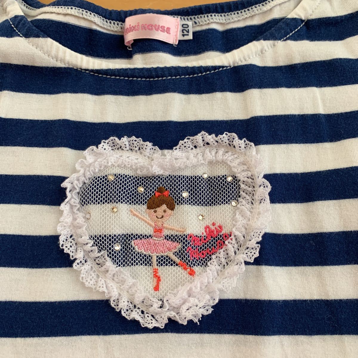 ミキハウス 120cm カットソー Tシャツ 半袖ブラウス リーナちゃん 