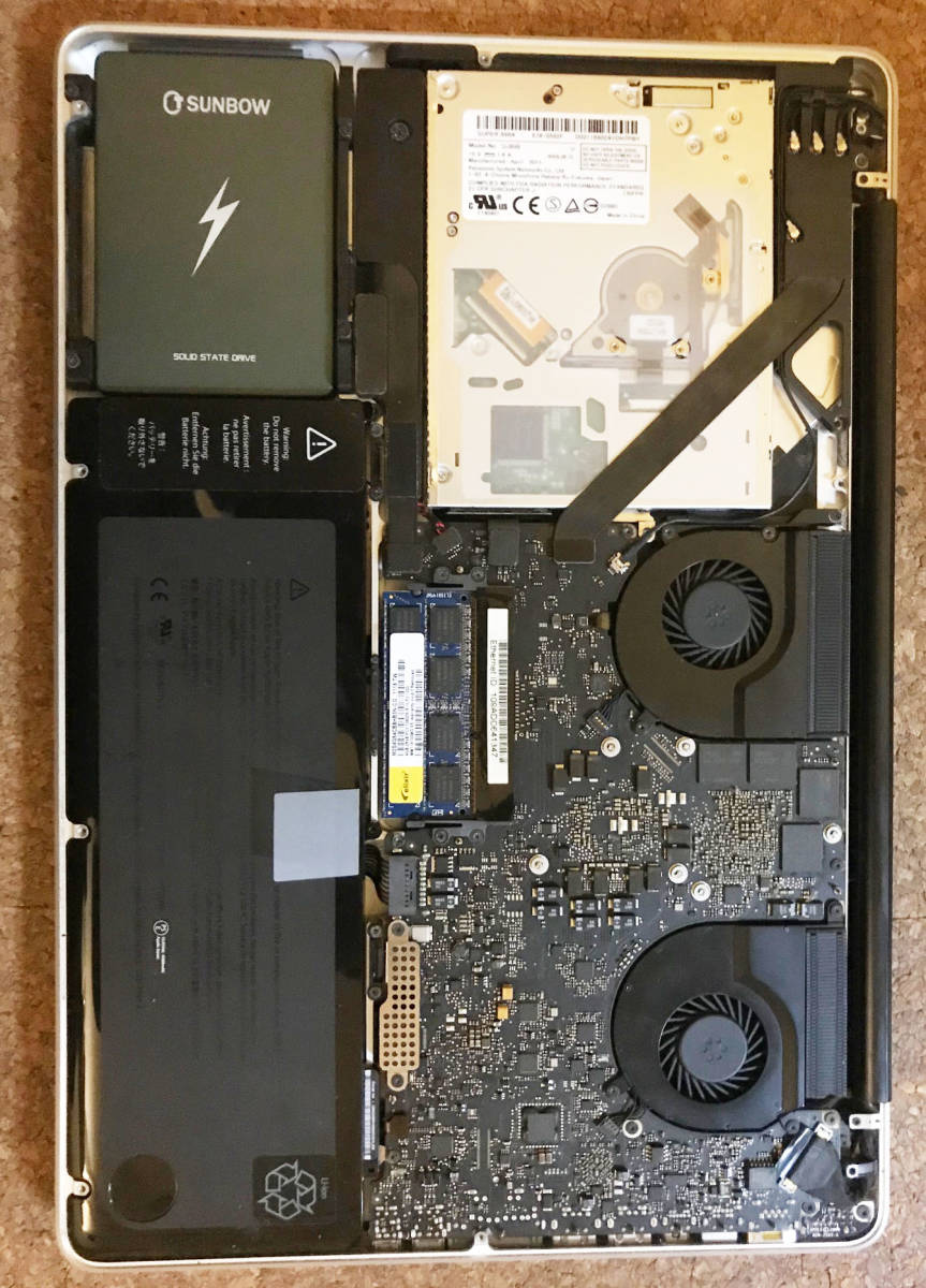 ジャンク扱い＞MacBook Pro Early 2011 2.2GHz 15インチ SSD120GB