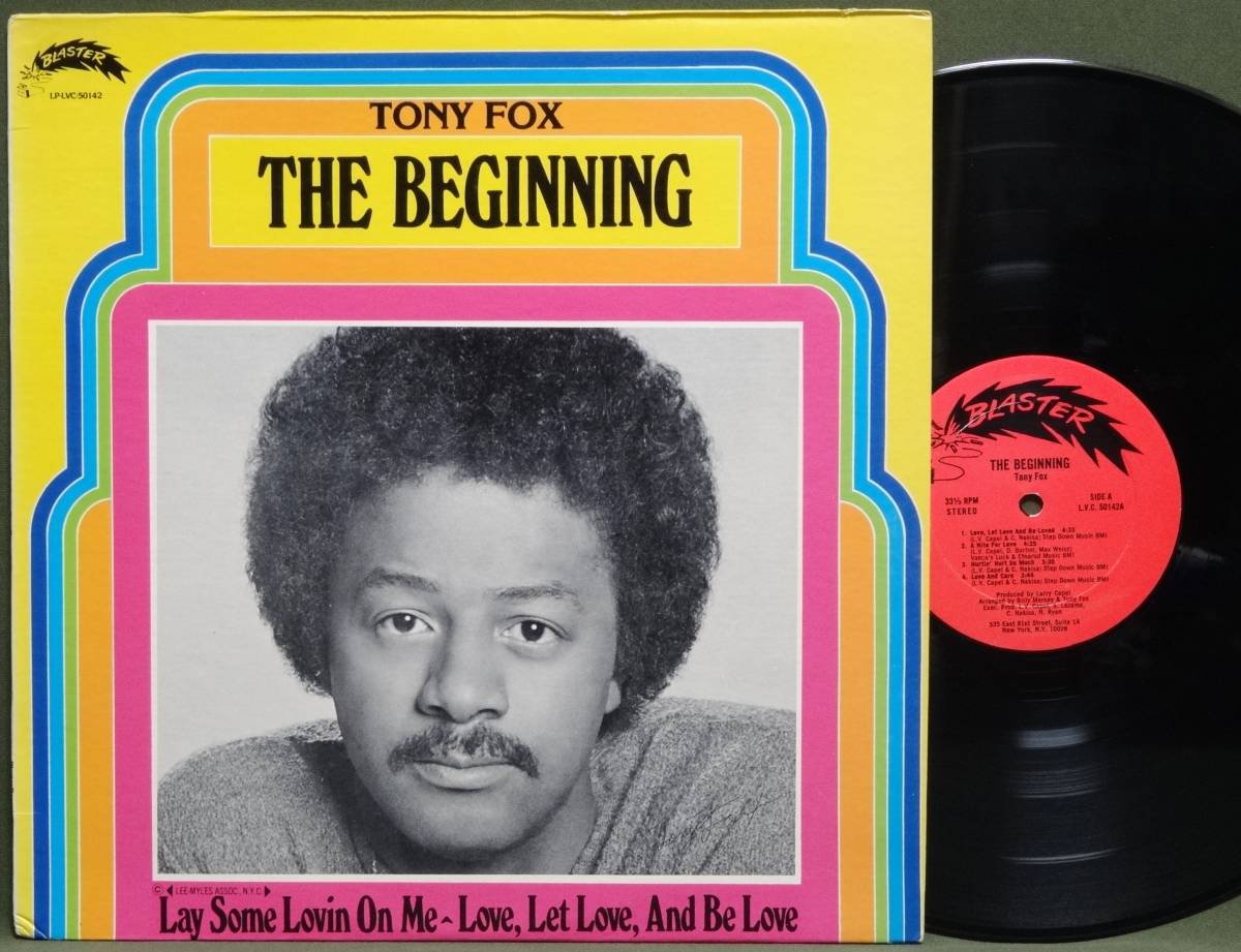【Rare！ノーカット 美品*USオリジナル TONY FOX//THE BEGINNING】MODERN SOUL&RARE GROOVE