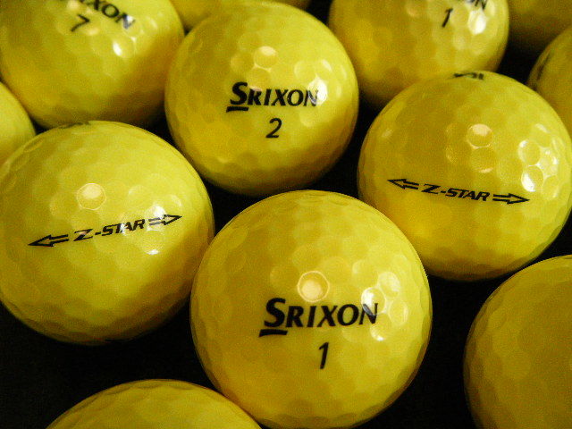 極美品！☆☆☆ランク ロストボール スリクソン Z-STAR SRIXON Z-STAR 2015年モデル イエロー