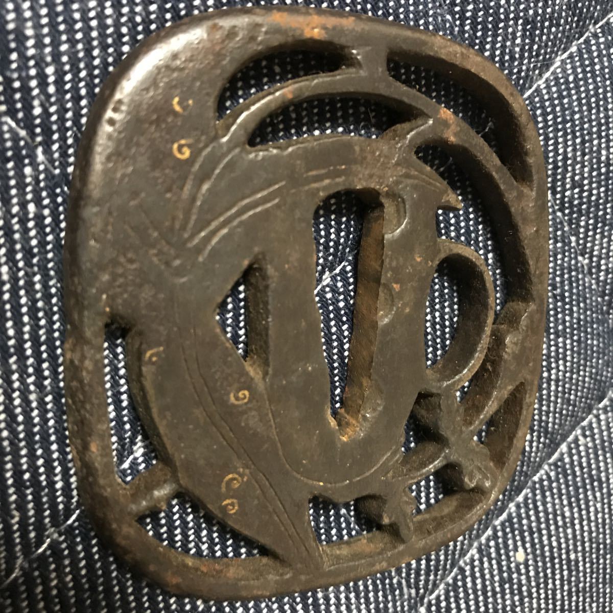 ☆中古品☆アンティーク ☆刀装具☆鍔☆鉄製含☆武具☆