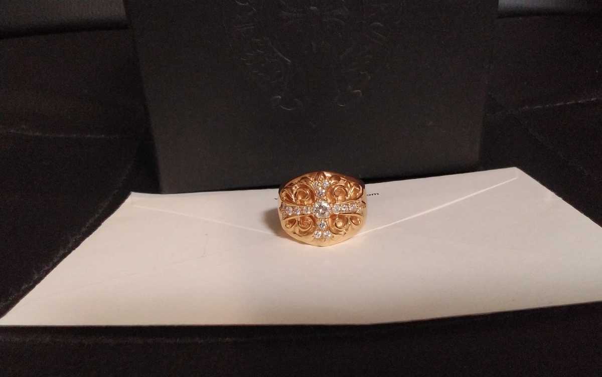 Chrome Hearts クロムハーツ パヴェダイヤ キーパーリング 22K 指輪 
