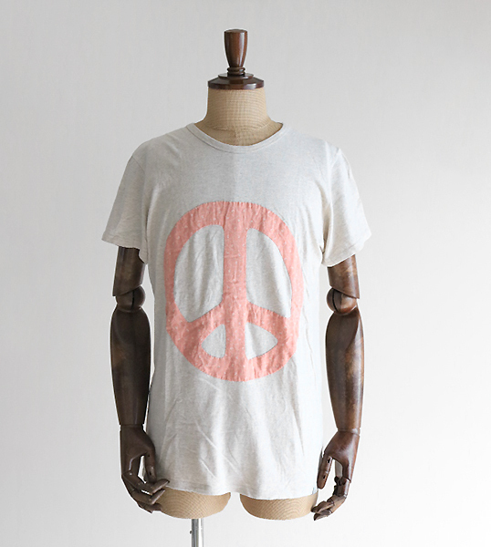 visvim 14SS QUILTED TEE S/S PEACE (VINTAGE SLUB) ピースマーク Tシャツ グレー サイズ3 半袖 カットソー ビズビム ◆UT-84 Visvim | - Collection SS26 Bruar