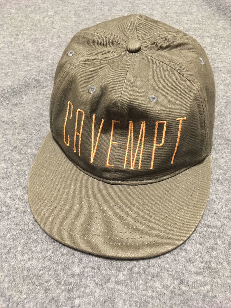 C.E CAVEMPT 6パネルキャップ 刺繍 6 Panel Cap 帽子 カーキー