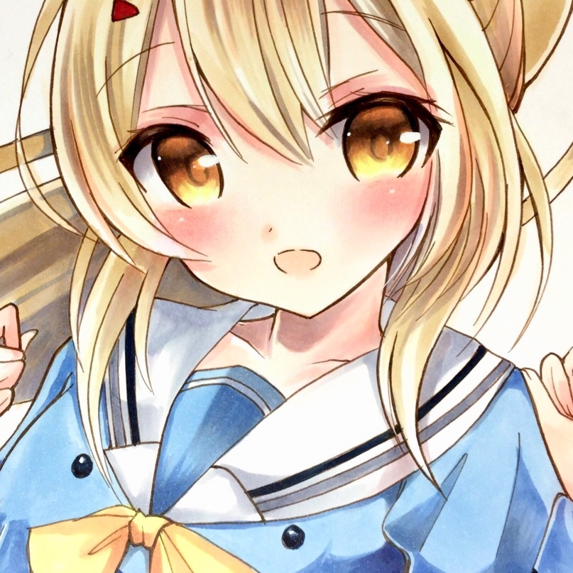 同人手描きイラスト A4 アズレン アズールレーン 【 綾波 】 《 壱式