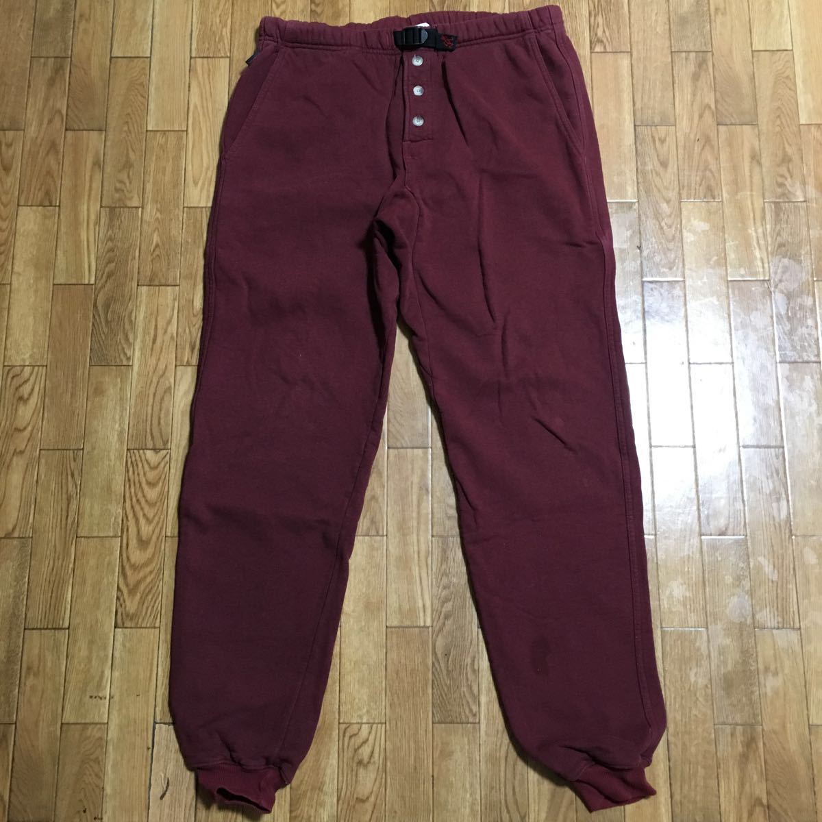  90s USA製 GRAMICCI スウェットパンツ ワインレッド Sサイズ 古着 ヴィンテージ グラミチ 裏起毛(男性用)｜売買されたオークション情報、yahooの商品情報をアーカイブ公開 - オークファン 男性用