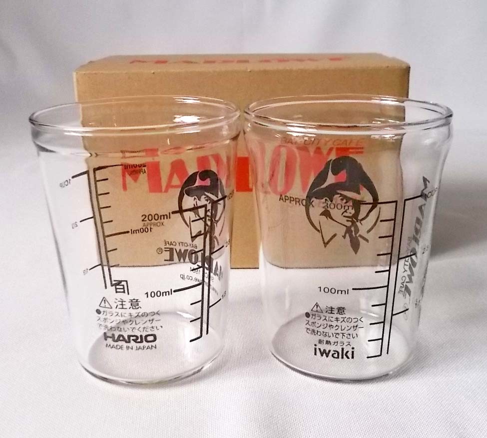 葉山マリーナ Marlowe マーロウ ガラスコップ ビーカー Iwaki 岩城 Hario メジャーカップ0ml 2個セット 計量カップ 売買されたオークション情報 Yahooの商品情報をアーカイブ公開 オークファン Aucfan Com