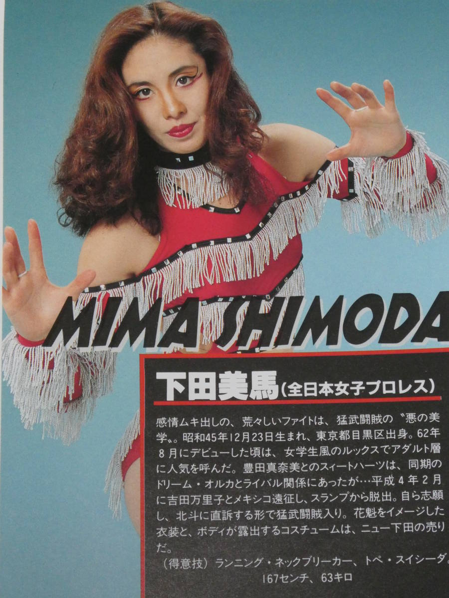 全日本女子プロレス・パンフレット　1993年4月2日横浜　夢のオールスター戦　キューティー鈴木、井上貴子&井上京子、下田美馬、工藤めぐみ_7