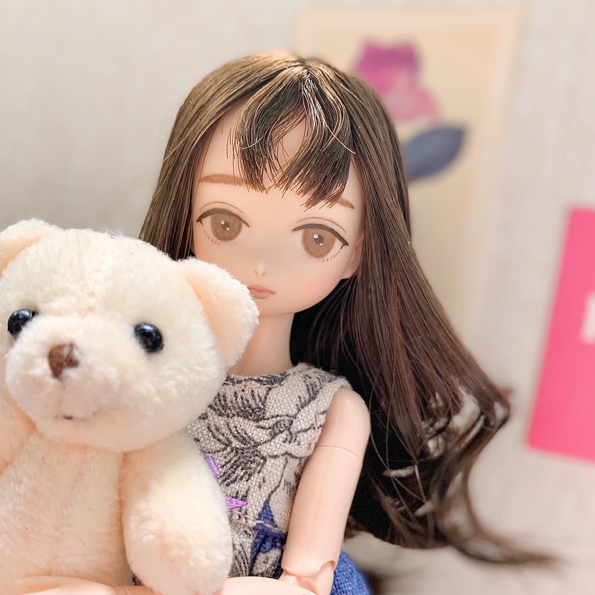 オビツ 1/6 カスタムドール ヘッド ダークブラウン 人形、キャラクター