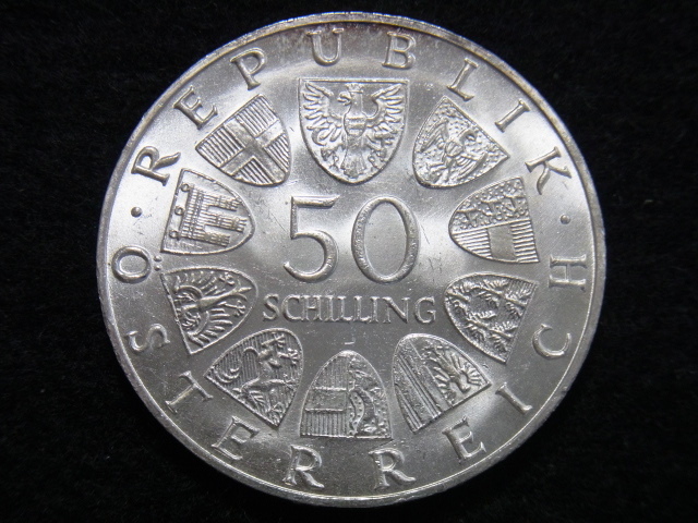 家の整理 古銭 オーストリア 25シリング銀貨/50シリング銀貨