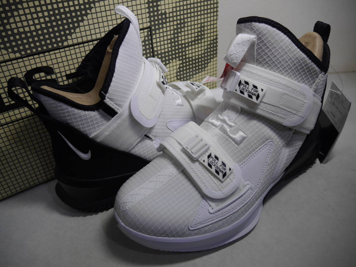 定番，安い NIKE LEBRON SOLDIER 13 SFG EP レブロン ソルジャー 白黒 US7.5 国内正規 AR4228-100(25.5cm)｜売買されたオークション情報、yahooの商品情報をアーカイブ公開 - オークファン 大人用