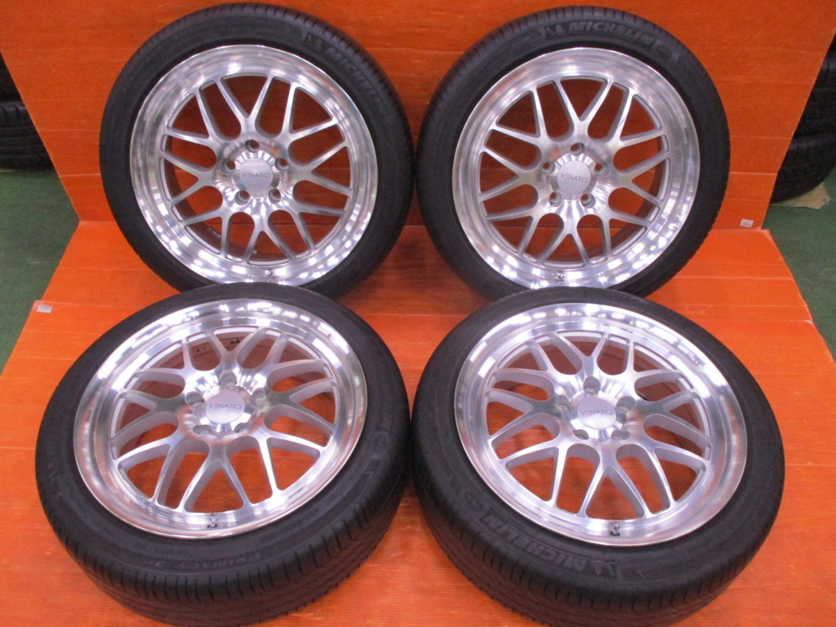 Y】MLJ VENATICI C-8SL 18インチ 7.5J +53 PCD114.3 5H PRIMACY 3ST 