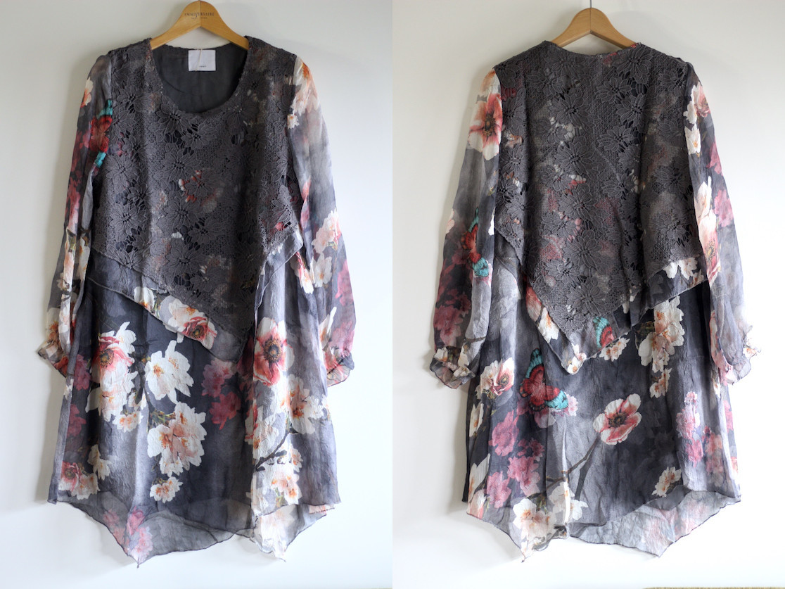 品 Cawaii 花柄ワンピース レース グレー 花柄 白赤 Lサイズ 売買されたオークション情報 Yahooの商品情報をアーカイブ公開 オークファン Aucfan Com