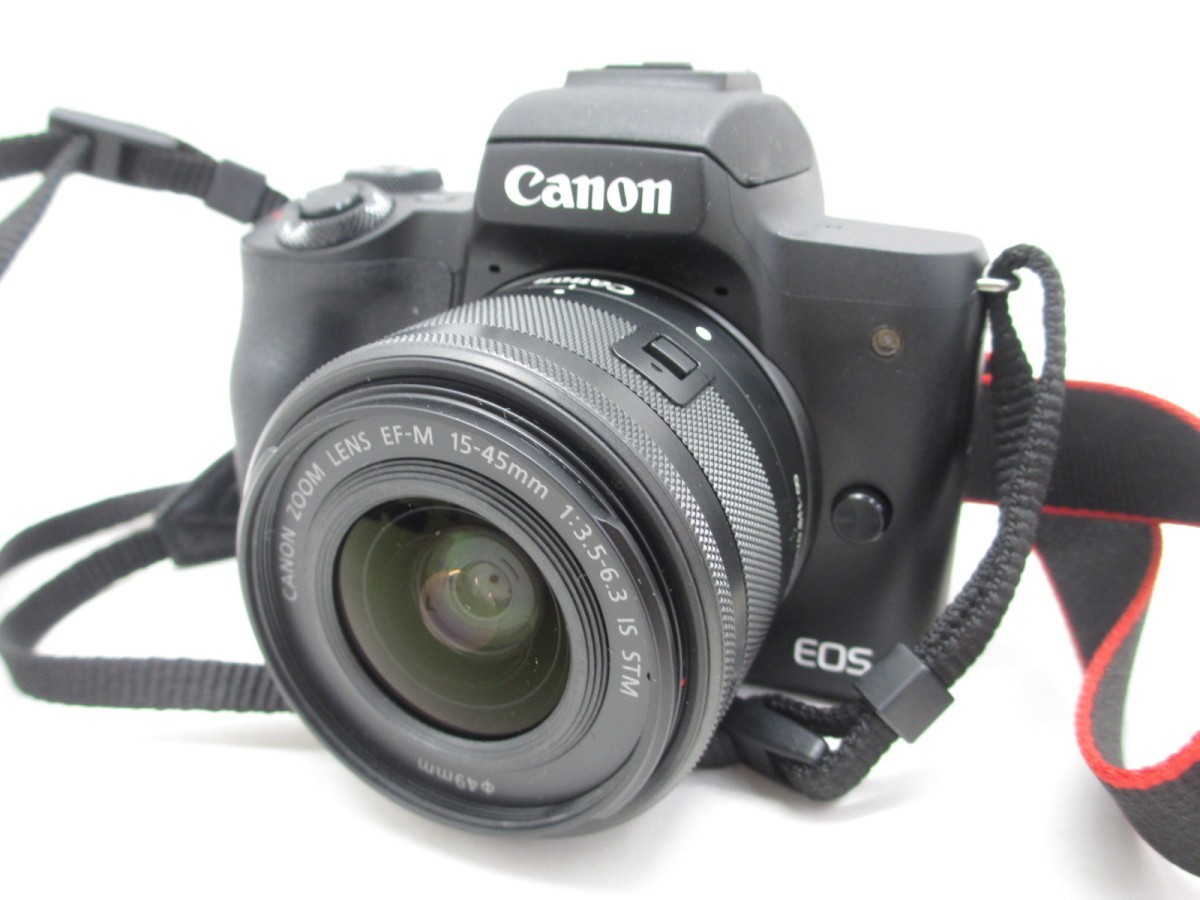 Canon キヤノン EOS Kiss M ダブルズームキット ミラーレス一眼カメラ 
