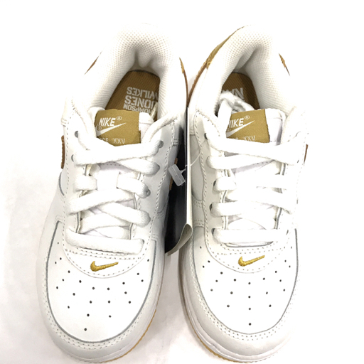 ナイキ サイズ 15cm Force 1 ベビーシューズ スニーカー ローカットシューズ 白 ゴールド タグ付 箱付き Nike 15cm 売買されたオークション情報 Yahooの商品情報をアーカイブ公開 オークファン Aucfan Com