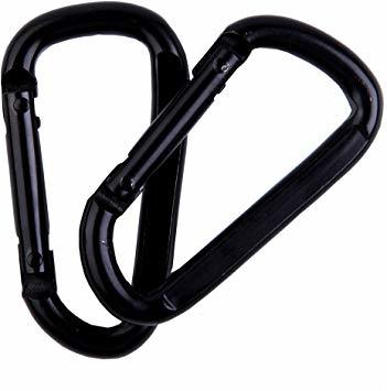 ★目玉商品★：黒/2X2M ハンモックベルト ハンモックストラップ 2本セット バッグ付き (長さ200cm ノード6+1個 耐_3