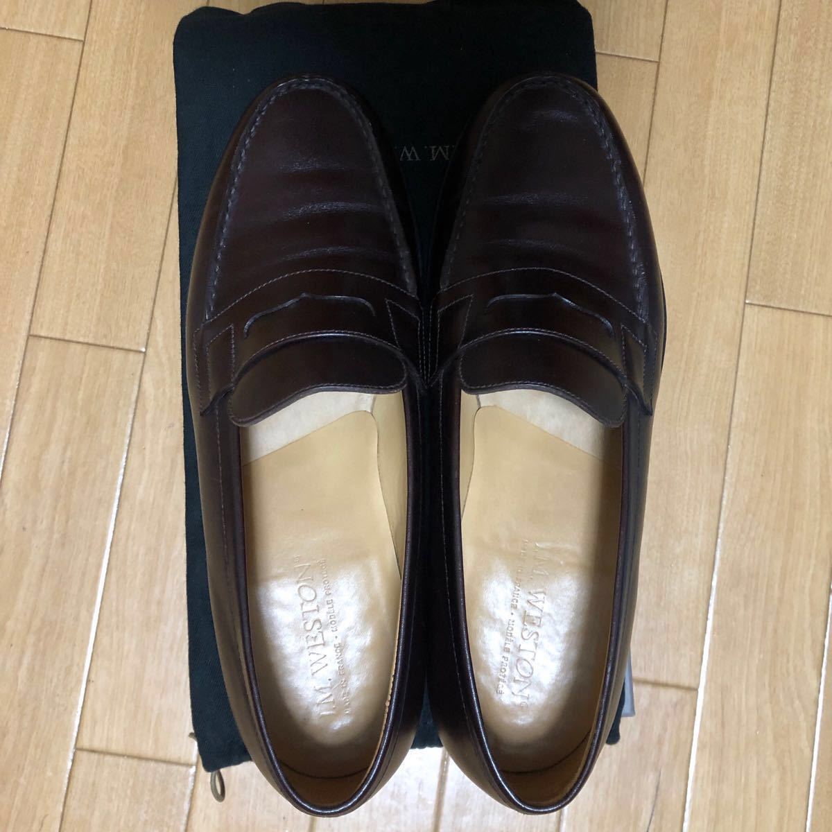 J.M.WESTON 180 8/C ダークブラウン 超美品 チョコレート ローファー 