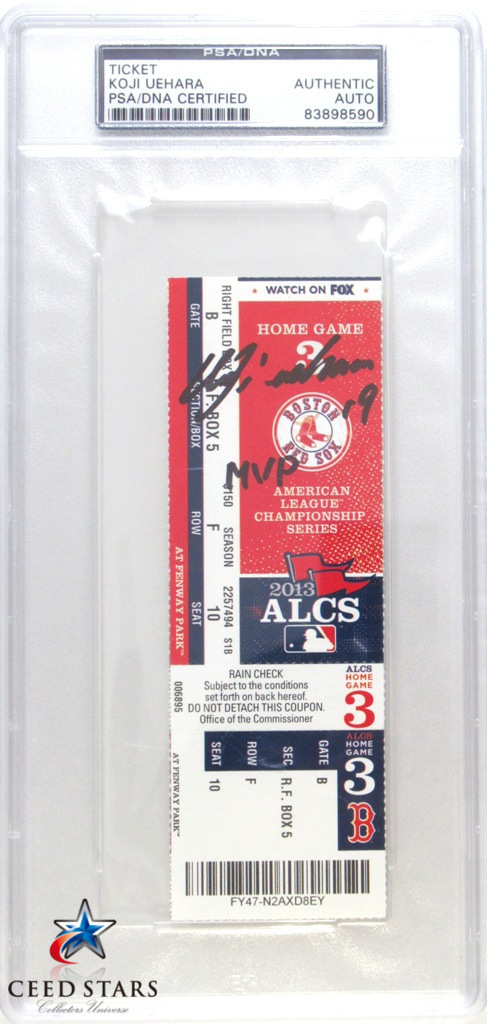 CS】上原浩治 直筆 サイン MLB 公式 ALチャンピオンシップ 観戦