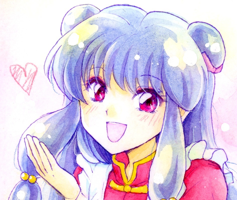 手描きイラスト シャンプー らんま1 2 ポストカード 透明水彩 高橋留美子 るーみっく 手描きイラスト 売買されたオークション情報 Yahooの商品情報をアーカイブ公開 オークファン Aucfan Com