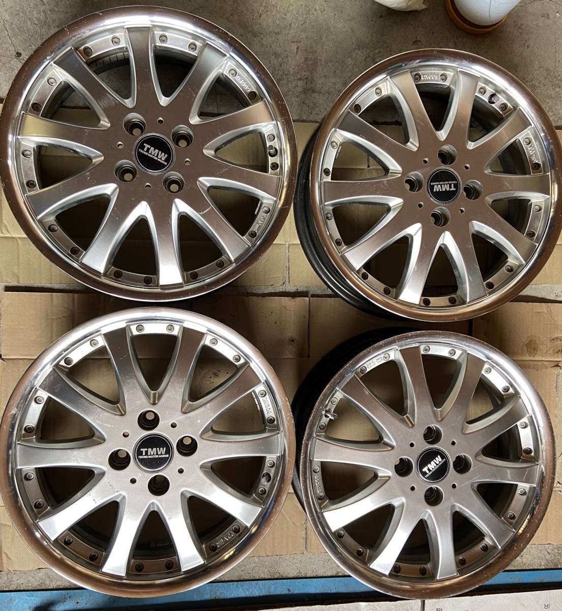 Tmw 日本製 16x5j 45 4h Pcd 100 16インチ 社外 アルミ ホイール テクノモーターワークス 社外品 売買されたオークション情報 Yahooの商品情報をアーカイブ公開 オークファン Aucfan Com