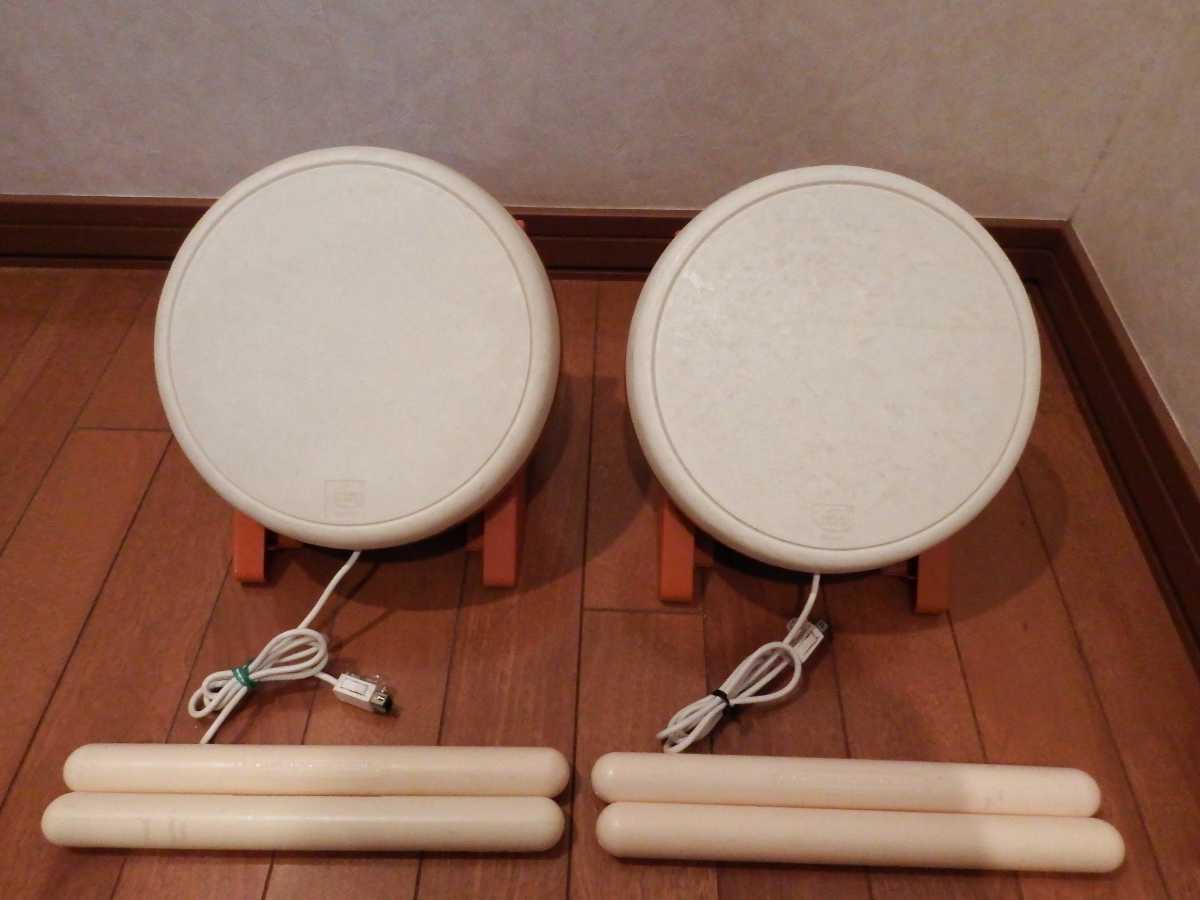 Wii 太鼓の達人 タタコン 2個セット 太鼓とバチ 【動作確認済】専用