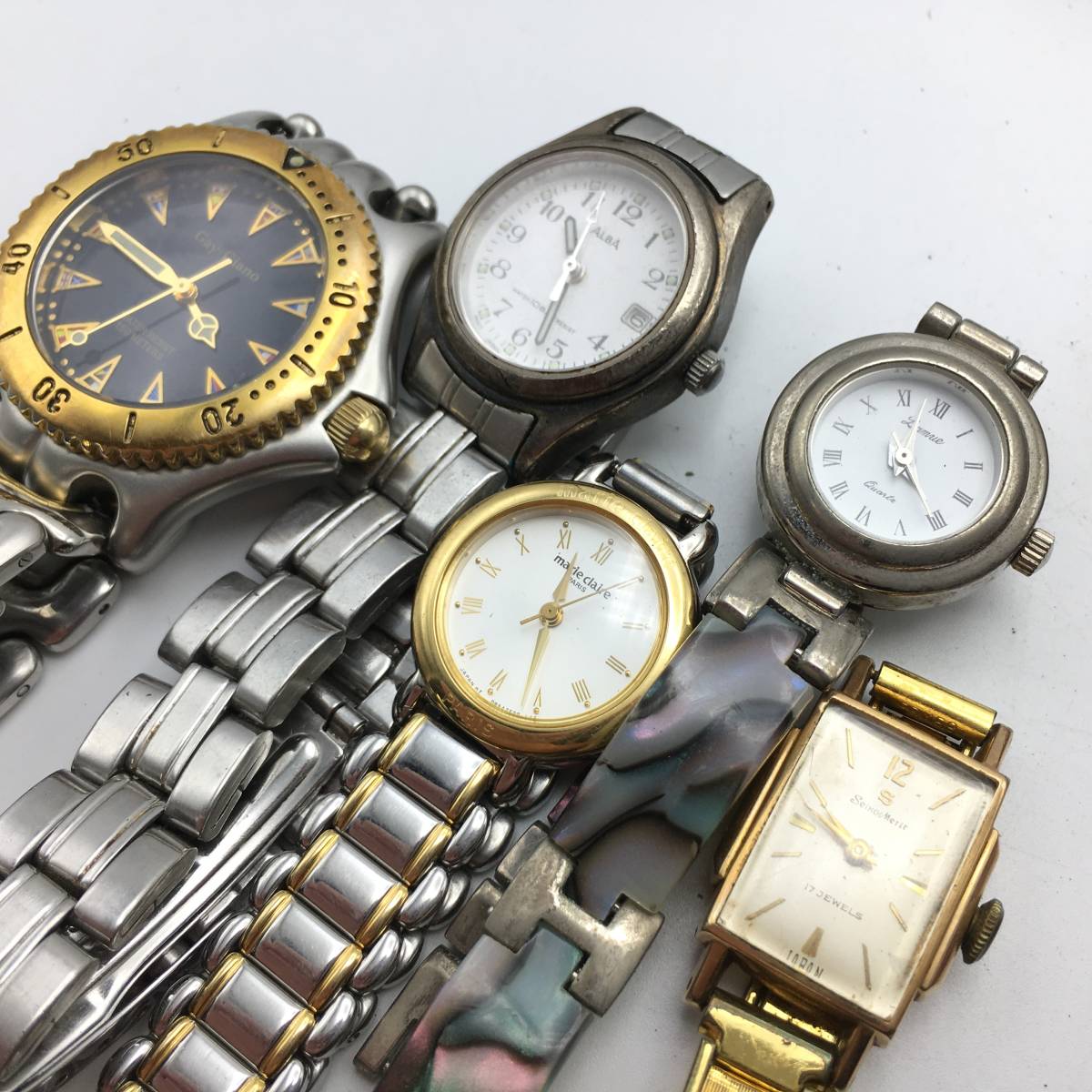 腕時計 レディース ギフト 見やすい ジャンク 時計 10点セット メンズ 
