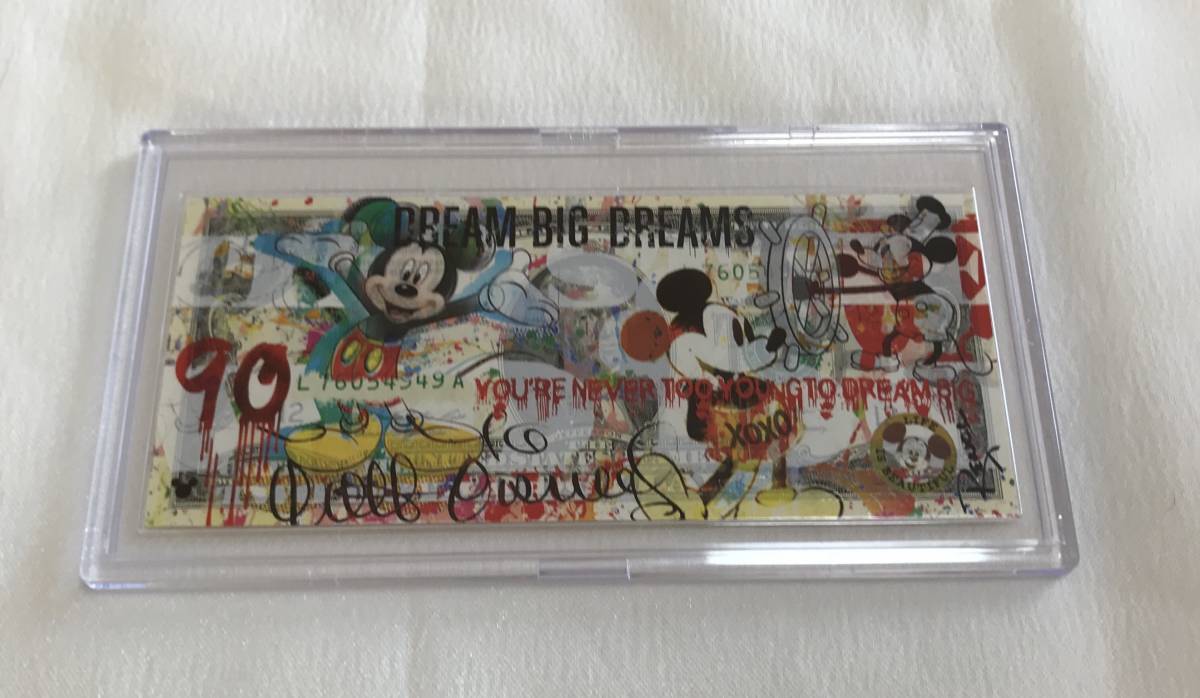 ☆レア☆ Rency レンシー ミッキーマウス Mickey Mouse 2$ 紙幣 作品 