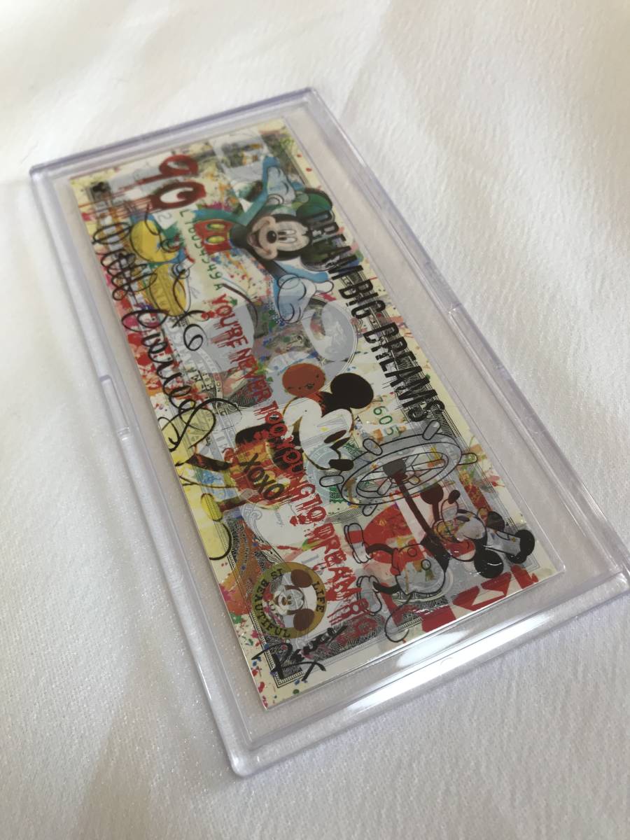 ☆レア☆ Rency レンシー ミッキーマウス Mickey Mouse 2$ 紙幣 作品 